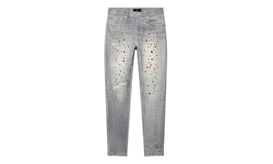 P001 Skinny Jewel Print Denim "Light Indigo" P001 SJWP226