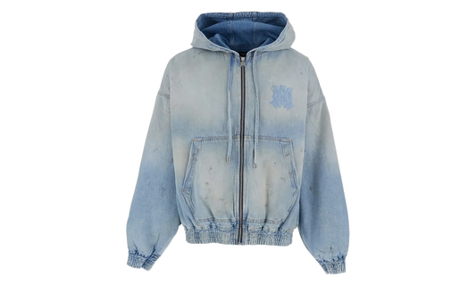 MA Denim Zip Hoodie "Perfect Antique Indigo" AMOUJA1037 543
