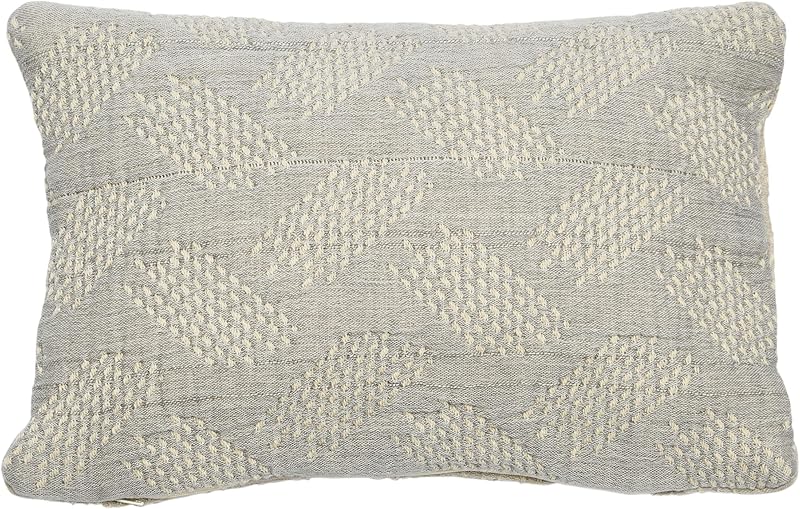 Woven Cotton Jacquard Lumbar Pillow