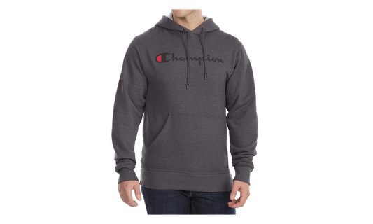 Powerblend Fleece Script Logo Hoodie "Charcoal" GF89H Y0679400C