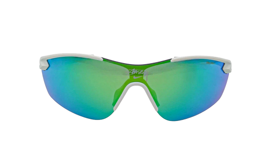Victory Elite Sunglasses "Stussy - Matte Light Bone / Green Mirror" EV24029 072