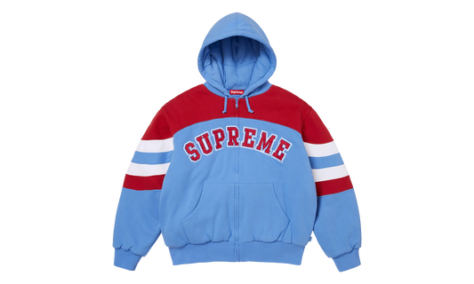 Filled Zip Up Hooded Sweatshirt "SS26 - Light Blue" SU27076