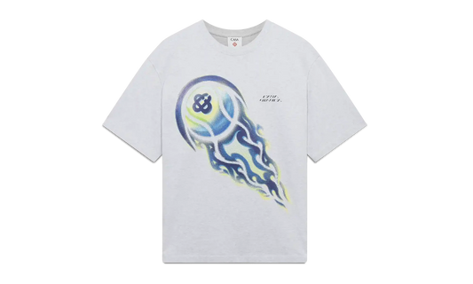 Flaming Tennis Ball Oversized Short Sleeve T‑Shirt "Grey" M P26 JTS 044 02