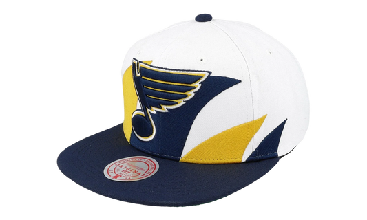 NHL Vintage Sharktooth Snapback Cap "St. Louis Blues - White" 6HSSSH22088 SLUWHIT