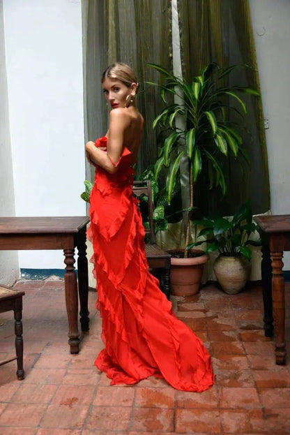 Amorie - Ruffle Dress with Romantic Look