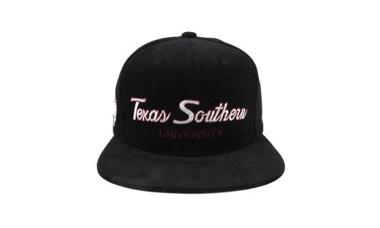 NCAA Cord Script Snapback Cap "Texas Southern Tigers - Black" HHSS4942 TSUYYPPPBLCK