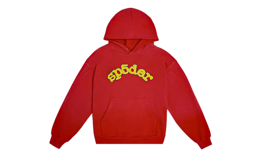 Sp5der OG Logo Hoodie "Red" SP5der08