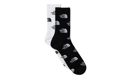 Everyday Crew Socks Logo (2 Pairs) "TNF Black / TNF White" NF0A8BRBKY4