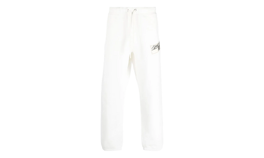 Pantalone in Felpa / Logo-Patch Track Pants "White" MON11