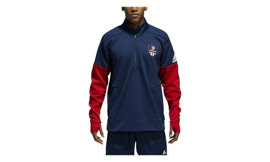 USA Volleyball Jacket 1/4 Zip Jacket "Collegiate Navy / Power Red" CF1418