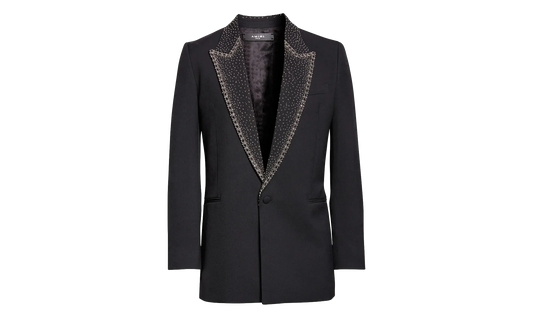 Beaded Tuxedo Jacket "Black" MJR003 001