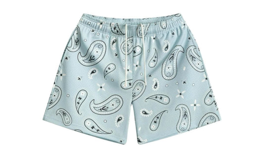 Paisley Shorts V3 "Sky Blue" BS72
