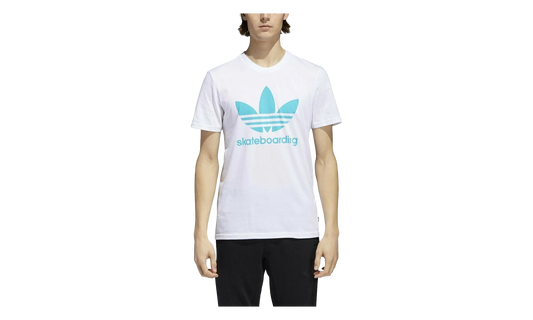 Skateboarding Clima 3.0 T-Shirt "White / Energy Blue" CW2350