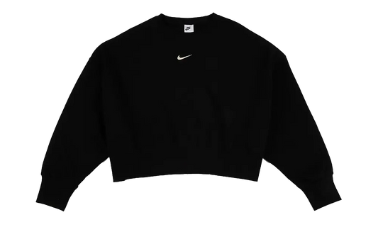 NSW Phoenix Fleece Oversized Crew Sweatshirt WMNS "Black / Sail" DQ5761 010