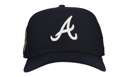 9FIFTY Atlanta Braves 1995 Team Color A Frame Snapback Hat "Black (Grey Brim)" NE466