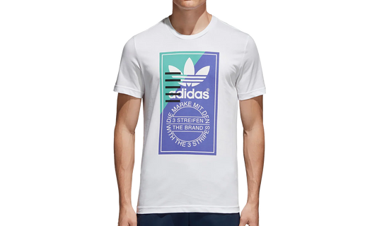 Front Graphic Shortsleeve T-Shirt "White / Blue" CD6833