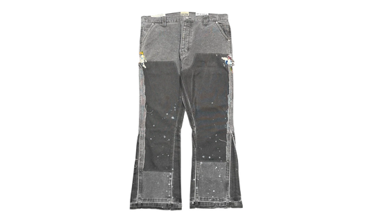 LA Carpenter Pants Flare Paint Splatter "Charcoal Multi" GD135