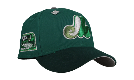 59FIFTY Montreal Expos Olympic Stadium Metallic Fitted Hat "Green" NE418