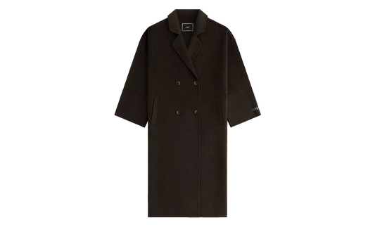 Merra Double Breasted Coat "Dark Brown" khw010217 244
