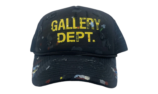 Distressed Paint Splatter Trucker Hat "Black" GD133