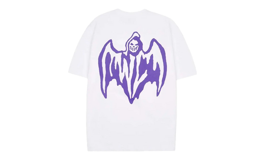 Bat Logo Tee "White / Purple" OSTG WARWARR L77N