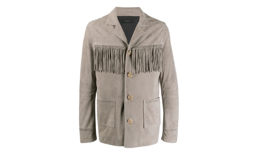 Fringe Suede Jacket "Grey" Y0M04208SU GRY