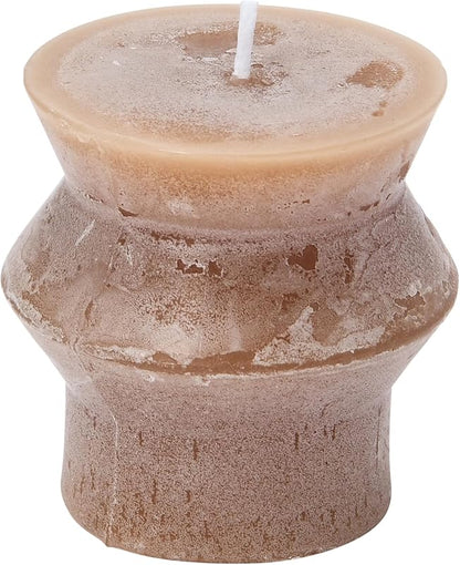 Amazoncom Unscented Totem Pillar Candle Cappuccino