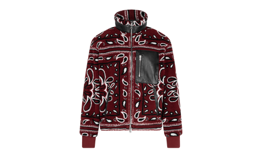 Fleece Zip Up Jacket "Red" MKF009 643