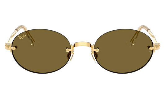 A$AP Rocky Rimless Oval "Arista / Brown Gold" 0RB3929 001/73