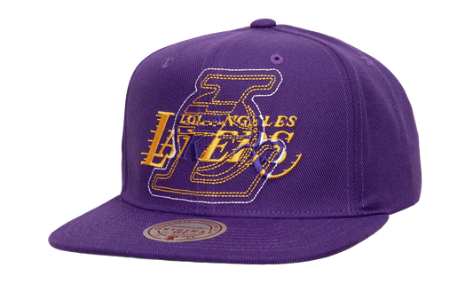 NBA Double Up Snapback Cap "Los Angeles Lakers - Purple" HS9643 LALPURP