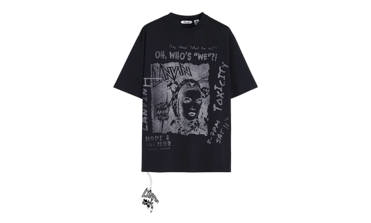 PRINTED COTTON T-SHIRT "Black" RU TS0037 J117 P24 10