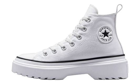 Chuck Taylor All Star Lugged Lift Platform Canvas GS "White / White / Black" A03012C