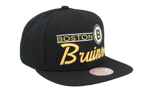 NHL Retro Lock Up Snapback Cap "Boston Bruins - Black" 6HSSLD21213 BBNBLCK