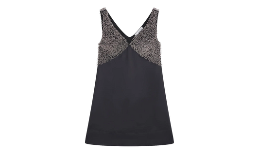 EMBROIDERED V-NECK DRESS "Black" RW DR9014 5584 P23 10