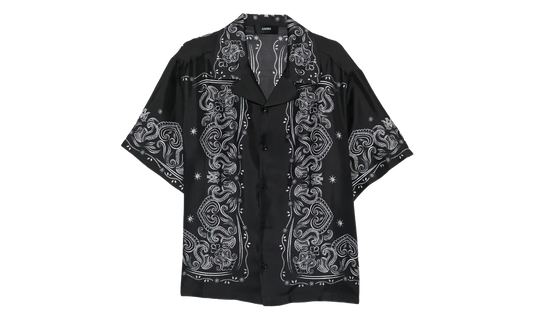 Bandana Paint Bowling Shirt "Black" AMTOSH1049 001
