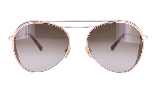 Double Bridge Aviator Sunglasses "Shiny Gold" MCM129S-739