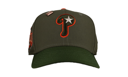 59FIFTY Philadelphia Phillies 1996 All Star Game Fitted Hat "Olive / Orange" NE349