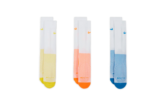 RUNNING CREW SOCKS 3-PACK "White / Blue / Yellow / Orange" DD9240 910