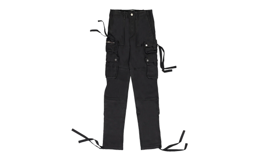 Tactical Leather Cargo Pants "Black" PS22MLP003_Black