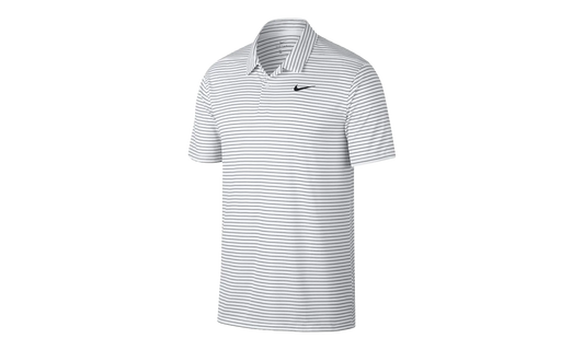 Dri-fit Striped Golf Polo Shirt "White / Black" AJ5482 100