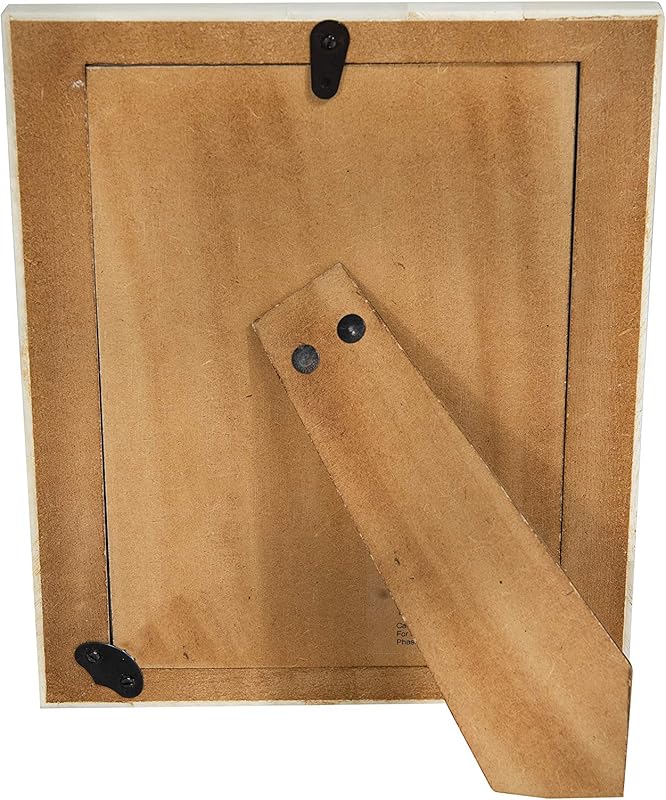 Amazoncom White Resin Photo Frame with Beige Accents Holds 5 x 7 Photo