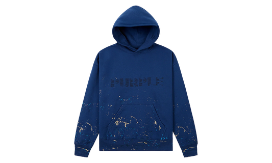 Sequin Splatter Paint Hoodie "Blue" P401 MFNZ425