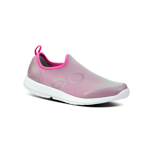 Women's OOmg Sport Low Shoe in White/Fuschia