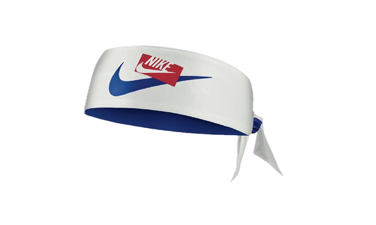 DRI-FIT PRINTED HEAD TIE 2.0 REVERSIBLE "White / Game Royal / White" N.000.0245.963