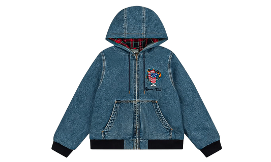 Embroidered Firecracker Logo Workwear Jacket "Navy" DT359
