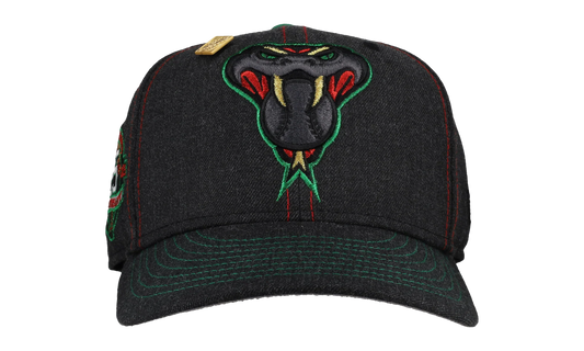 59FIFTY Arizona Diamondbacks 25th Anniversary Fitted Hat "Contrast Stitch / Black / Metallic" 123451298482