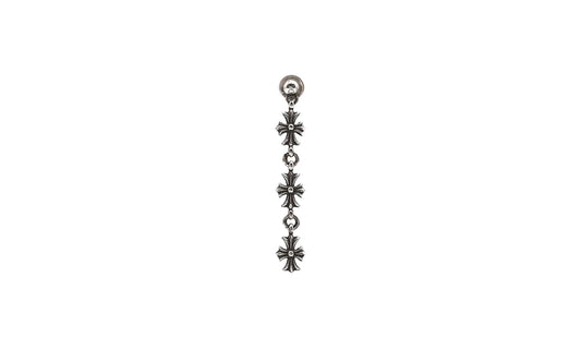 Tiny E Plus 3 Link Earring Drop "Single Earring - Silver" CHRM0669