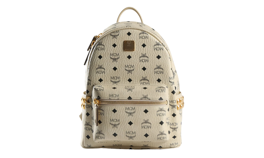 Small Stark Backpack in Visetos "Beige" MMKEAVE15 BEIGE