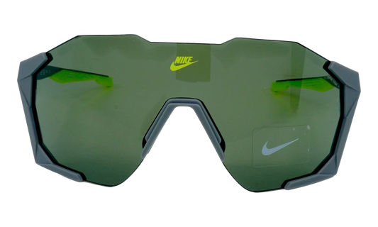 Charged Shield Sunglasses "Matte Smoke Grey / Green" IB3518X 084