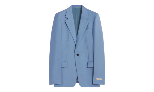 VIRGIN WOOL SINGLE-BREASTED JACKET "BLUE" RM JA0007 5858 P24 134
